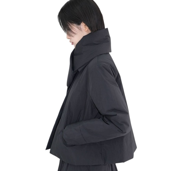 Eunoia Women’s Black Free Size Button Padding Jacket NWOT - Picture 10 of 12